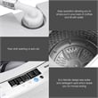 Portable Compact Washing Machine 1.34 Cu.ft Spin Washer White