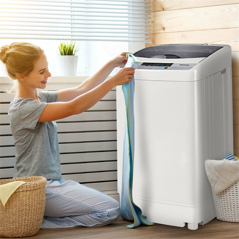 Portable Compact Washing Machine 1.34 Cu.ft Spin Washer White