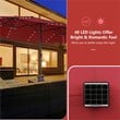 Outdoor 15FT Double-Sided Patio Umbrella w/LED Lights Wine