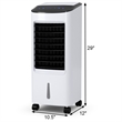Evaporative Portable Air Cooler Fan w/Filter Remote Control White