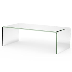 Tempered Glass Coffee Table Living Room Furniture Clear