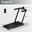 SuperFit Up To 7.5MPH 2.25HP Single Display Screen Treadmill Green