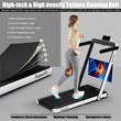 SuperFit Up To 7.5MPH 2.25HP Single Display Screen Treadmill White