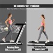 SuperFit Up To 7.5MPH 2.25HP Single Display Screen Treadmill Silver