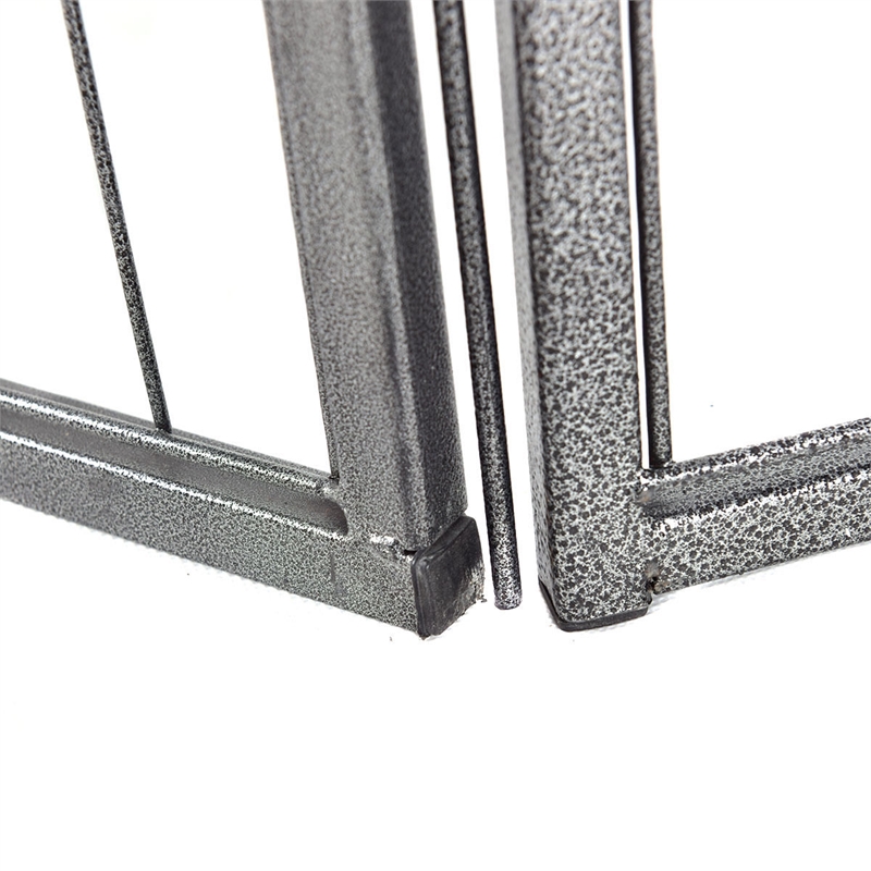 Panel Pet Dog Playpen Door Exercise Kennel Fence Metal black