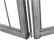 Panel Pet Dog Playpen Door Exercise Kennel Fence Metal black