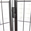 Panel Pet Dog Playpen Door Exercise Kennel Fence Metal black