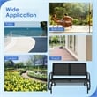 Patio Swing Glider Bench Loveseat Rocking Chair Black