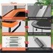 6FT Kids Recreational Trampoline W/Swing Safety Enclosure Orange