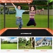6FT Kids Recreational Trampoline W/Swing Safety Enclosure Orange