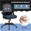 Mesh Office Chair Adjustable Rolling Computer Chair Black