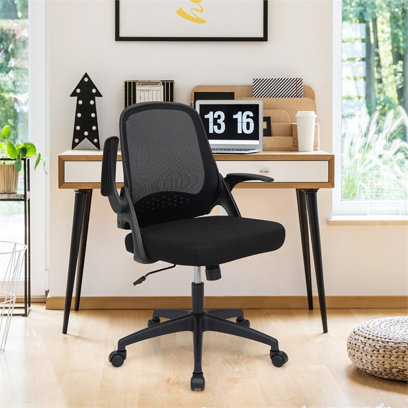 Mesh Office Chair Adjustable Rolling Computer Chair Black