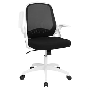 mesh office chair adjustable rolling computer chair white