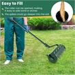 18 inch Manual Lawn Aerator Heavy Duty Rolling Grass Green