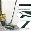 18 inch Manual Lawn Aerator Heavy Duty Rolling Grass Green