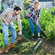 18 inch Manual Lawn Aerator Heavy Duty Rolling Grass Green