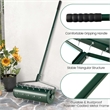 21 inch Manual Lawn Aerator Heavy Duty  Grass Tool Green