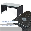 8PCS Patio Rattan Furniture Conversation Set Garden Navy
