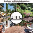 2 Person Patio Rattan Hanging Porch Swing Bench Chair Beige