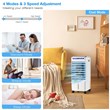 3 in 1 Evaporative Air Cooler Fan w/ Fan and Humidifier White