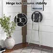 Portable Sturdy Folding Stools Lightweight Fishing Stool Black