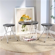 Portable Sturdy Folding Stools Lightweight Fishing Stool Black