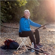 4 PCS Portable Sturdy Folding Stools Lightweight Fishing Stool Black