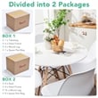 Dining Table Set Modern 5 PCS For 4 Round Dining Room Table Set