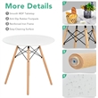 Dining Table Set Modern 5 PCS For 4 Round Dining Room Table Set