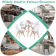 Dining Table Set Modern 5 PCS For 4 Round Dining Room Table Set