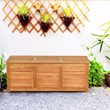 47 Gallon Deck Storage Acacia Wood Organization Toys Cushions Tools Natural