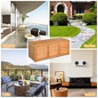 47 Gallon Deck Storage Acacia Wood Organization Toys Cushions Tools Natural