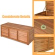 47 Gallon Deck Storage Acacia Wood Organization Toys Cushions Tools Natural