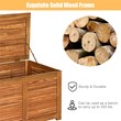 47 Gallon Deck Storage Acacia Wood Organization Toys Cushions Tools Natural