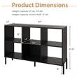 6 Cube Storage Shelf Organizer Bookcase Square Cubby Cabinet Bedroom Black