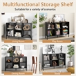6 Cube Storage Shelf Organizer Bookcase Square Cubby Cabinet Bedroom Black