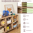 6 Cube Storage Shelf Organizer Bookcase Square Cubby Cabinet Bedroom Natural