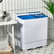 26lbs Portable Semi automatic Washing Machine W/Drain Pump Blue