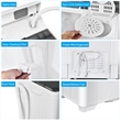 26lbs Portable Semi automatic Washing Machine W/Drain Pump Gray