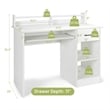22 inch Wide Computer Desk Writing Study Laptop Table White