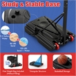 Portable Basketball Hoop System Adjustable w/Weight Bag Black