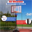 Portable Basketball Hoop System Adjustable w/Weight Bag Black