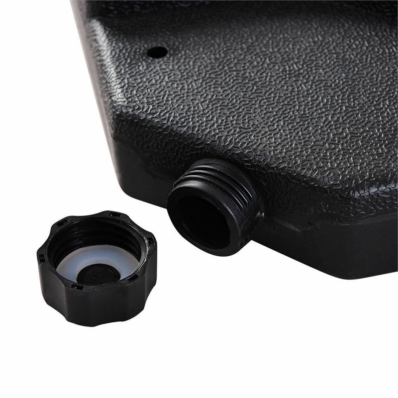 20 inch Patio Offset Umbrella Base Stand Water Filled Base Black