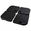 20 inch Patio Offset Umbrella Base Stand Water Filled Base Black