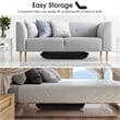 Adjustable 14 Position Floor Chair Folding Lazy Gaming Sofa Cushioned Black