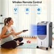 Portable Air Cooler Fan and Heater Humidifier w/Washable Filter White