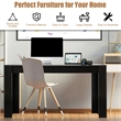63 inch Dining Table Rectangular Modern Kitchen For 6 People Home