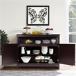 Modern Kitchen Storage Cabinet Buffet Server Table Sideboard Brown
