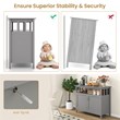 Modern Kitchen Storage Cabinet Buffet Server Table Sideboard Gray
