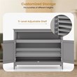 Modern Kitchen Storage Cabinet Buffet Server Table Sideboard Gray